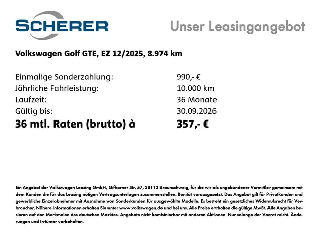 Volkswagen Golf GTE