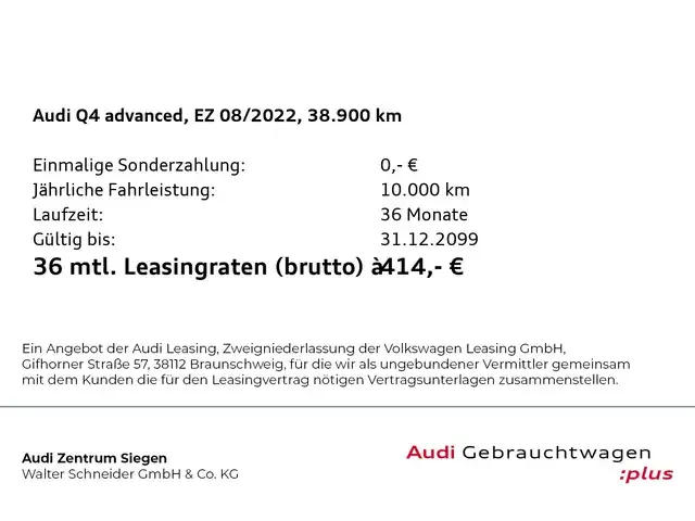 Audi Q4 e-tron