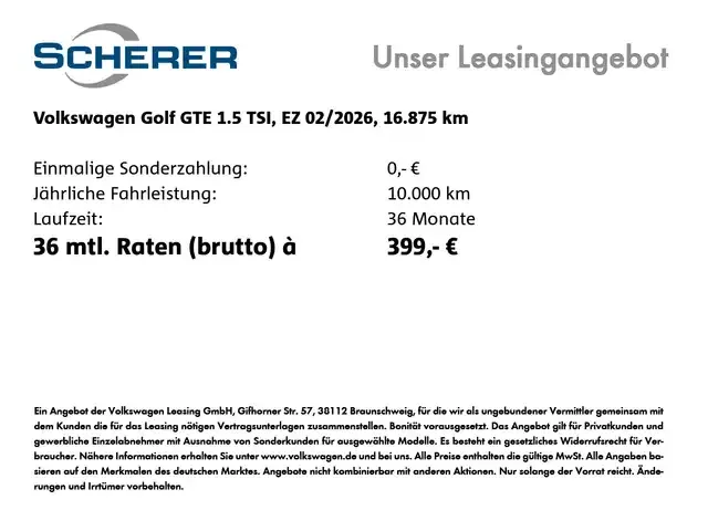 Volkswagen Golf GTE