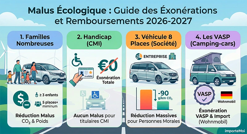 Exonération de malus écologique : les 4 cas qui vous permettent d'être remboursé