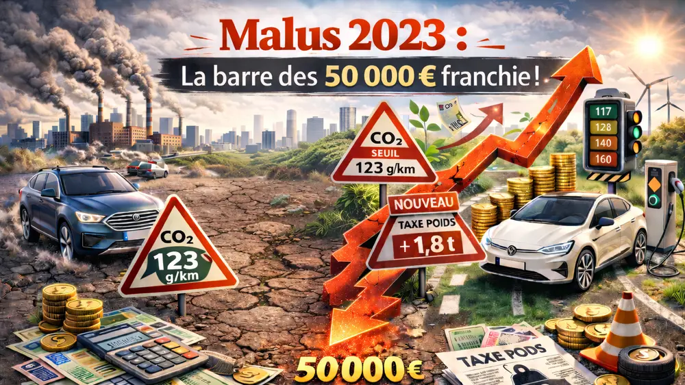Barème Malus 2023 : La barre des 50 000 € franchie