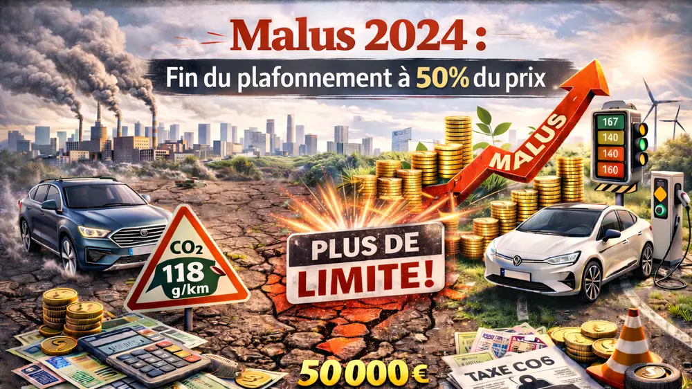 Malus 2024 : Fin du plafonnement à 50% du prix