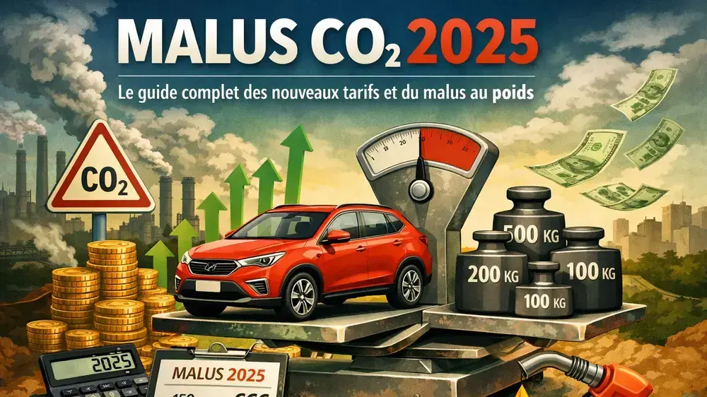 Malus CO₂ 2025 : Le guide complet des nouveaux tarifs et du malus au poids